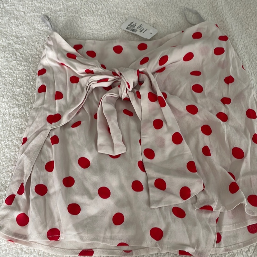 NWT lovers + friends mini wrap skirt size small